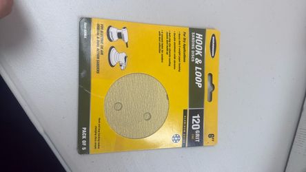 Warrior Hook & Loop Sanding Discs 120 Grit 6"