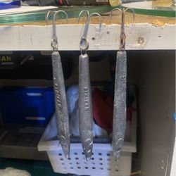 6 Oz Lead Darts For Sea Bass, Long Cod, And Halibut