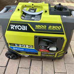 RYOBI 2,300-Watt Recoil Start Bluetooth Super Quiet Gasoline Powered Digital Inverter Generator with CO Shutdown Sensor