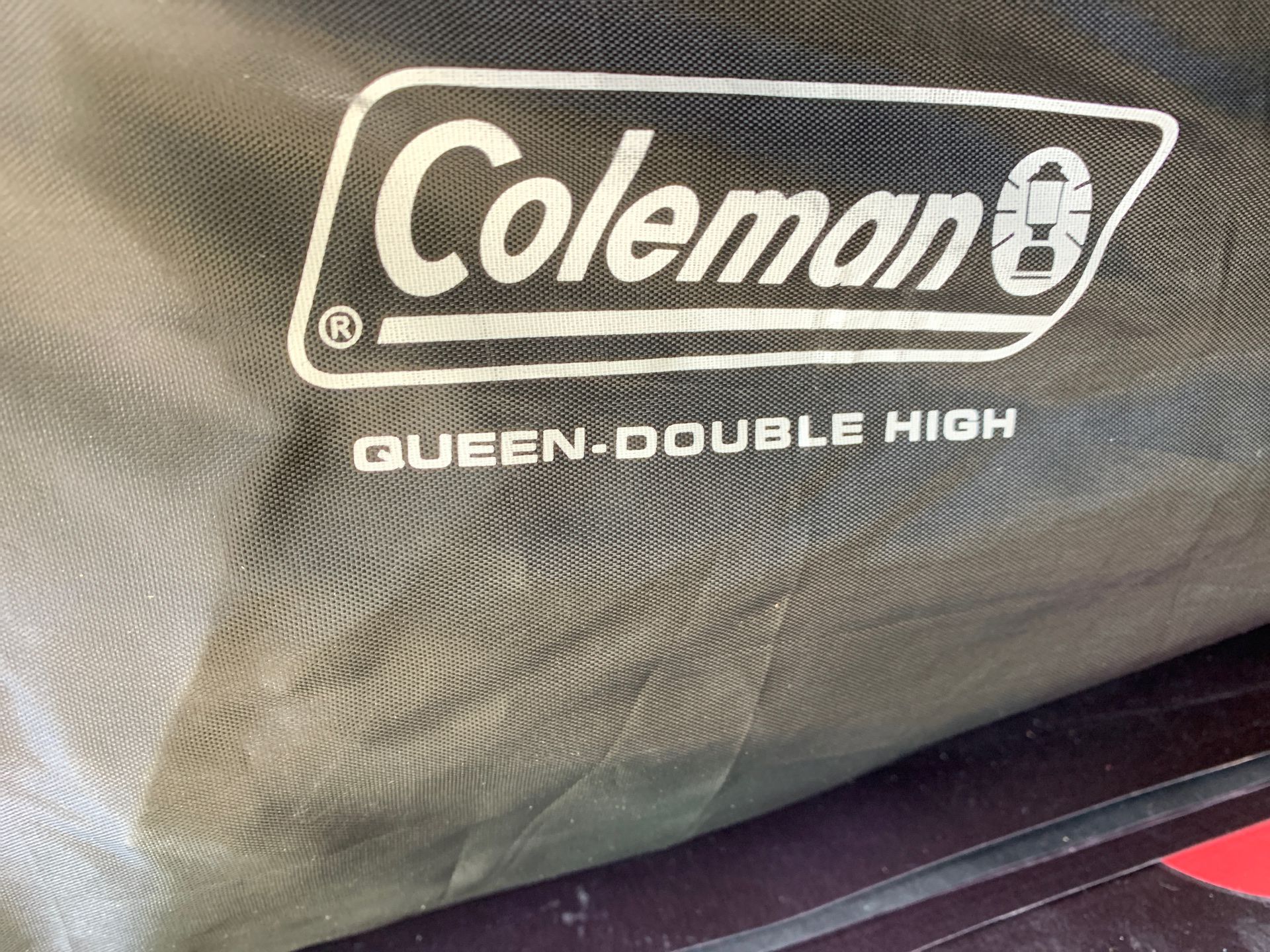 Coleman queen double high air mattress