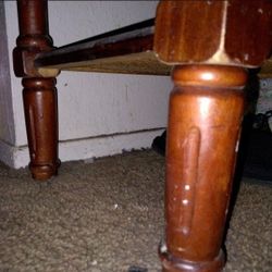 Antique Table, Stick Vac