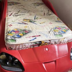 Twin car frame box mattress not included.