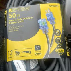 50ft Heavy duty  Outdoor Rubber Cord 