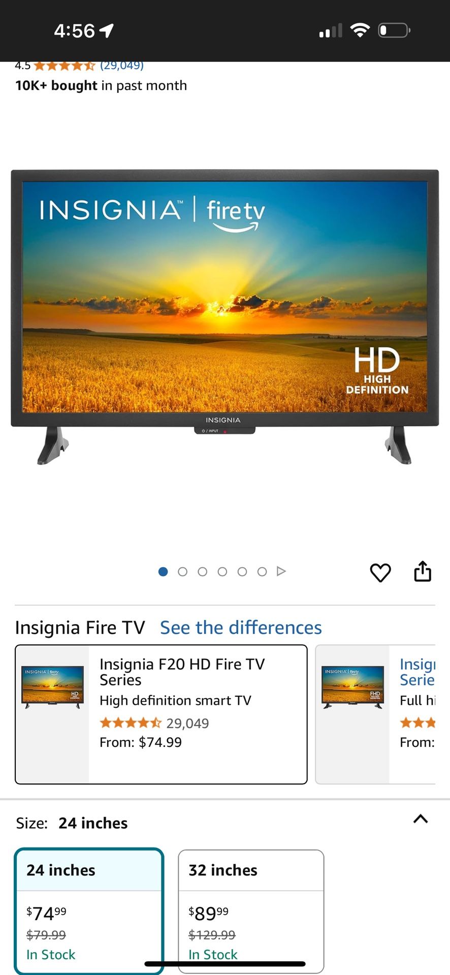 Insignia Brand New 24 Inch Tv Smart HD