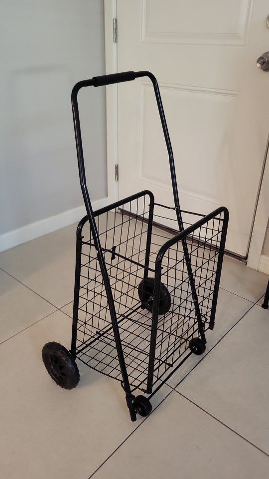New Folding Shopping Cart with Wheels *Slightly bended
