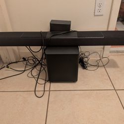 Vizio sound bar ( Model M512a-H6) 7.1.2 W/Dolby Atmos Includes 2 Rear Satellites