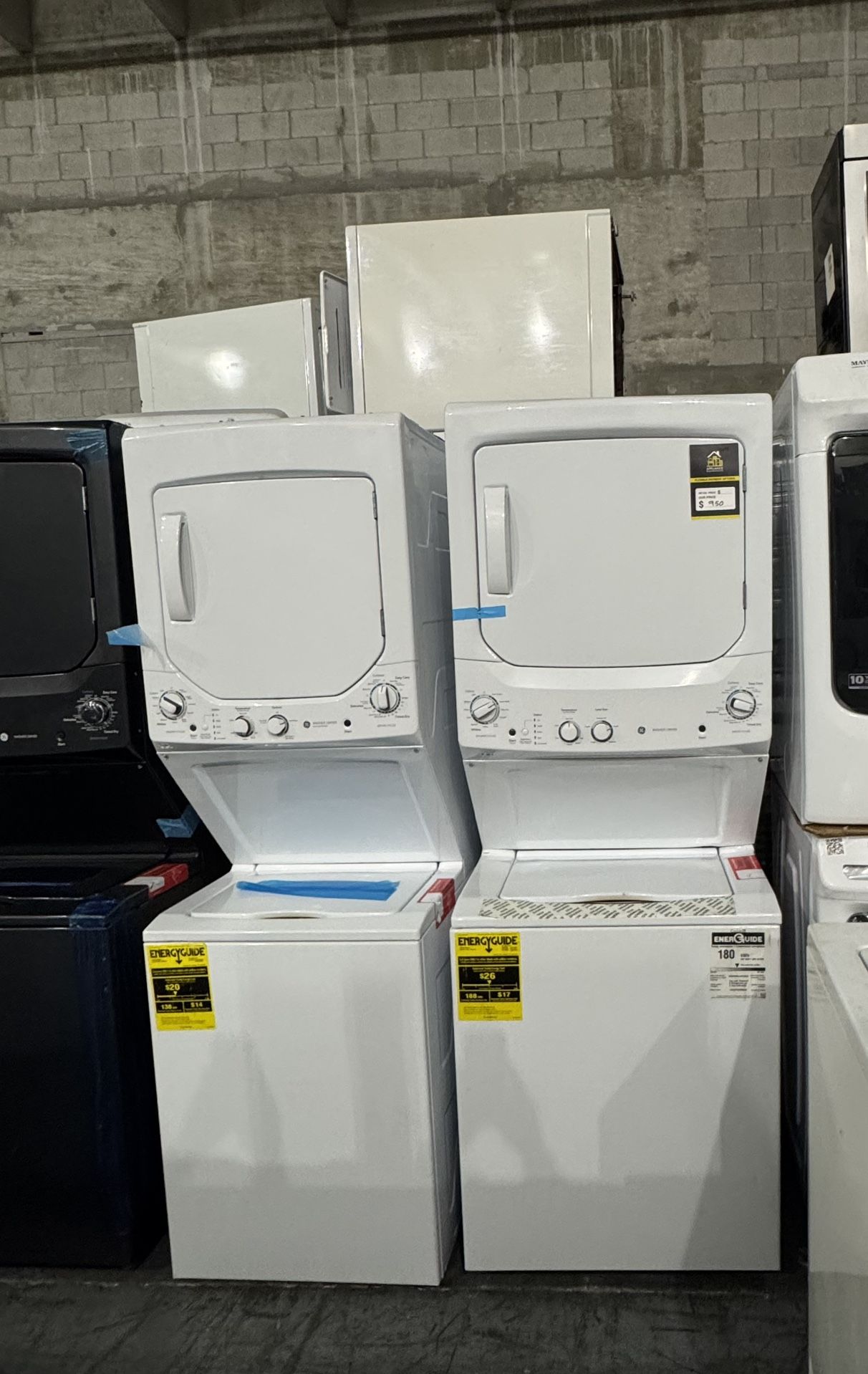 Ge Washer Laundry Stackable Gas And Electric Dryer
