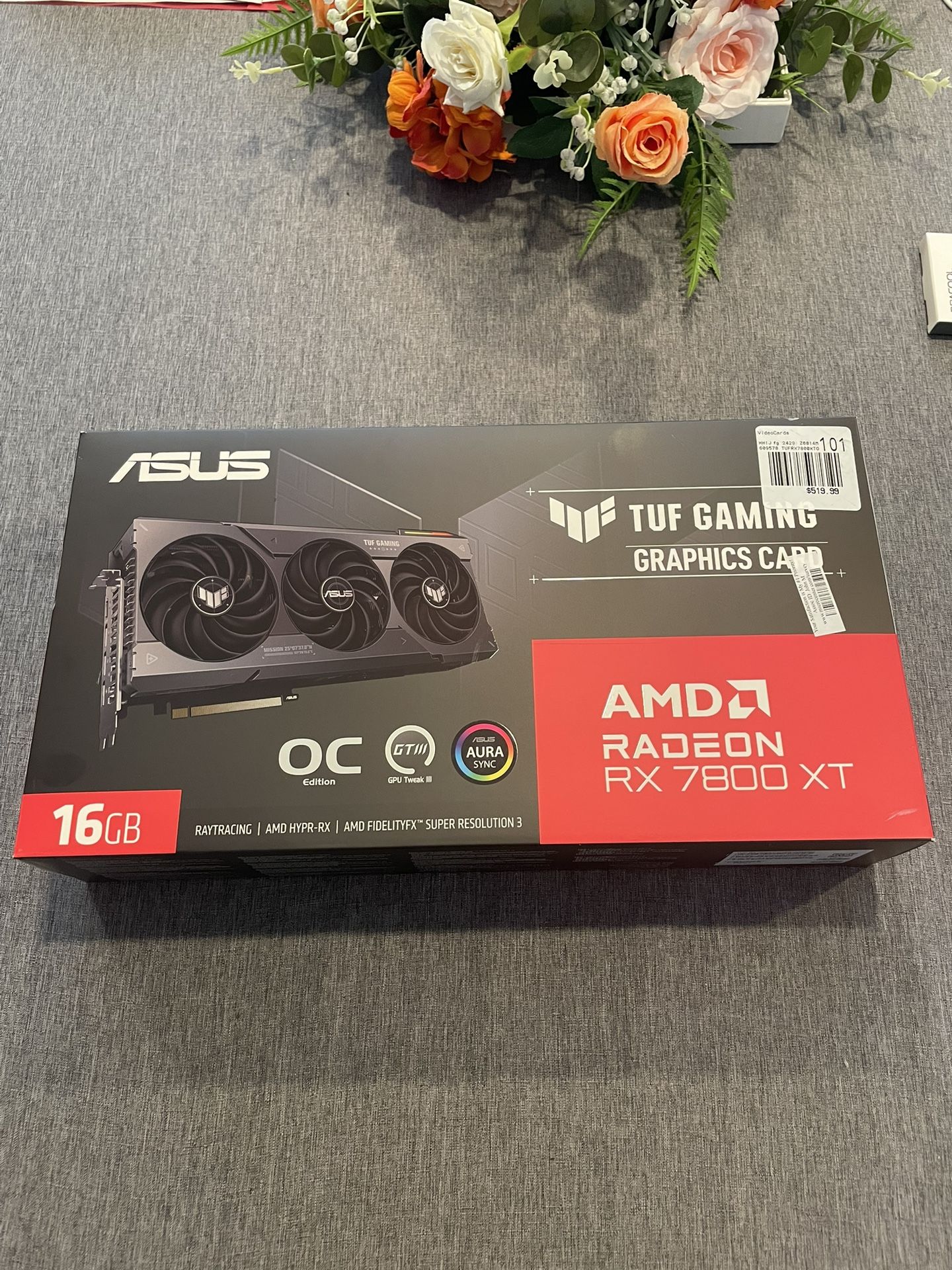Asus 7800XT Box Only - No GPU