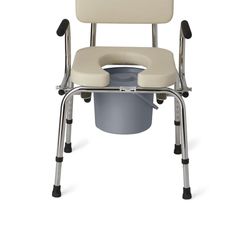 Medline Drop Arm Commode with Padded Seat