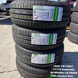 195/55R16 Kumho New Set of Tires Installed and Balanced Set de Llantas Nuevas Instaladas y Balanceadas