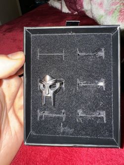 MF DOOM MASK STAINLESS STEEL RING SIZE 8