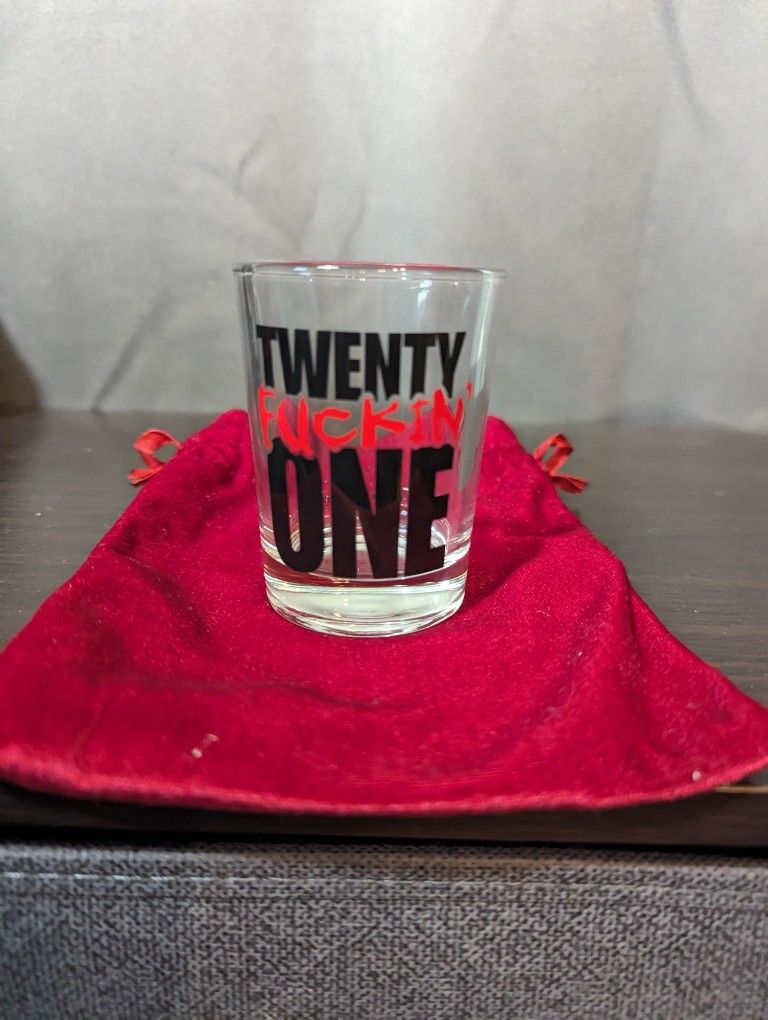 "Twenty One" Double Shot Glass