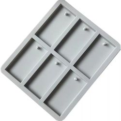 6 Slot Silicone Soap Cake Resin Rectangle DIY Tool Mold