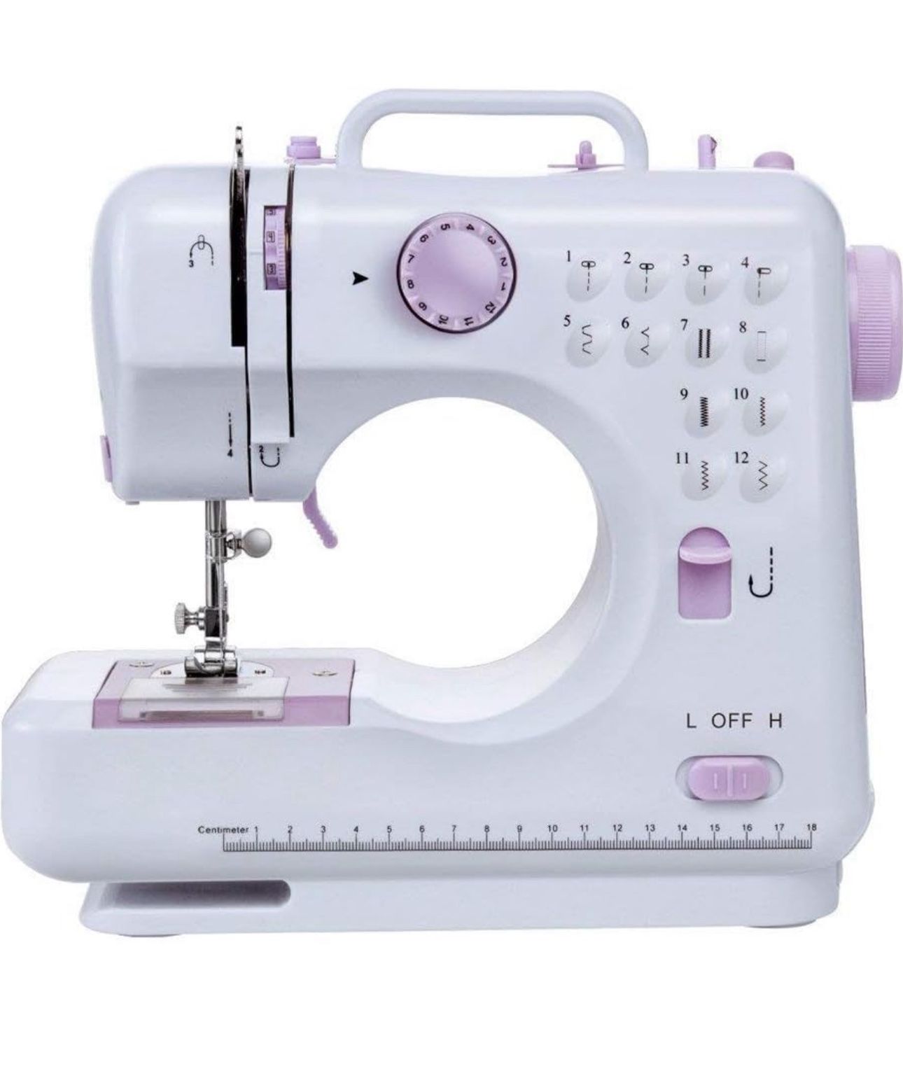12 Stitch Multi-Function Sewing Machine, Household Sewing Machine, Electric Sewing Machine, Portable Sewing Machine,Double-line Two-speed Reverse Stit