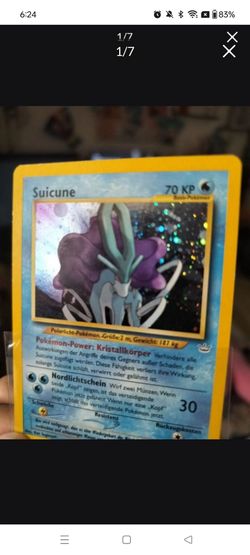 Suicune Holo Pokémon Card German