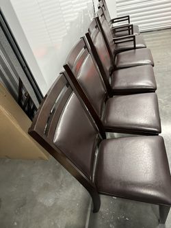 6 Espresso Dining Chairs