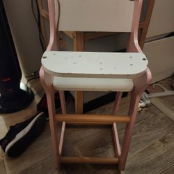 Doll High Chair Pink $30obo