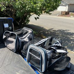 Small Dog Cat Rabbit Bunny Soft Travel Airline Approved Carrier Like New $25 Each