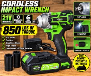 Yunxi 21V Cordless Impact Wrench with Battery