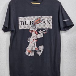 Burycan Paris, Bugs Bunny, Rhinestone, Black, Hustle, Money,T-shirt

