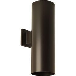 Progress Lighting Cylinder Outdoor Wall Cylinder Sconce - Antique Bronze, LED Lamp