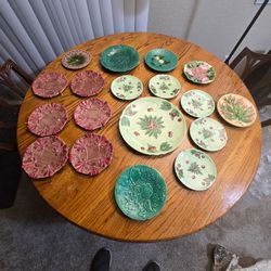 Majolica set all have to go vintage some over 100 years