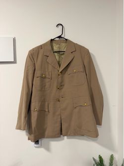 Redman's Military Tailors tan safari jacket #safari #military