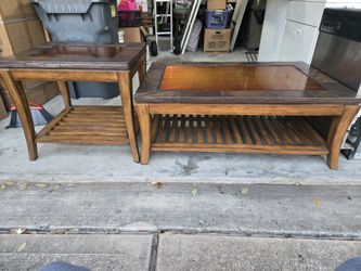 Wooden Coffee & Side Table