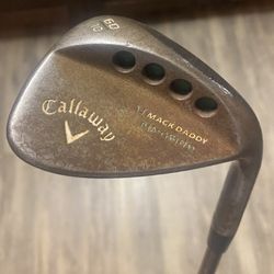 Callaway Mack Daddy PM Grind 60° 10 UST Mamiya Recoil Prototype 110 F4 Stiff Graphite RH