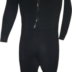 Hevto Black/Gray Full Body Wetsuit.  Men's Large Tall, Back Zip.