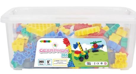 Gearphun 365-Piece Interlocking Building Blocks Set