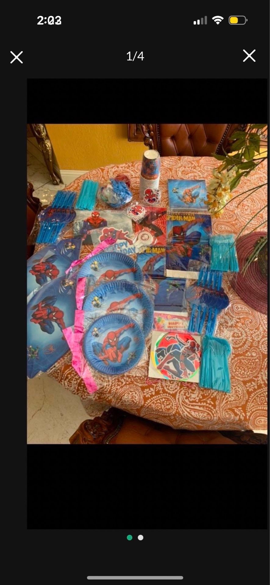 378 pcs spider man birthday supplies