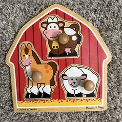 Melissa & Doug Farm Animal Wood Puzzle