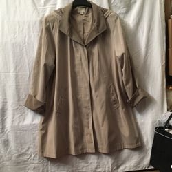 Gallery Raincoat , Xl, Tan/mocha