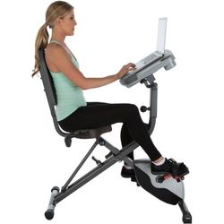 You save $70, Exerpeutic WORKFIT 1000 Fully Adjustable Desk Folding Exercise Bike with Pulse
