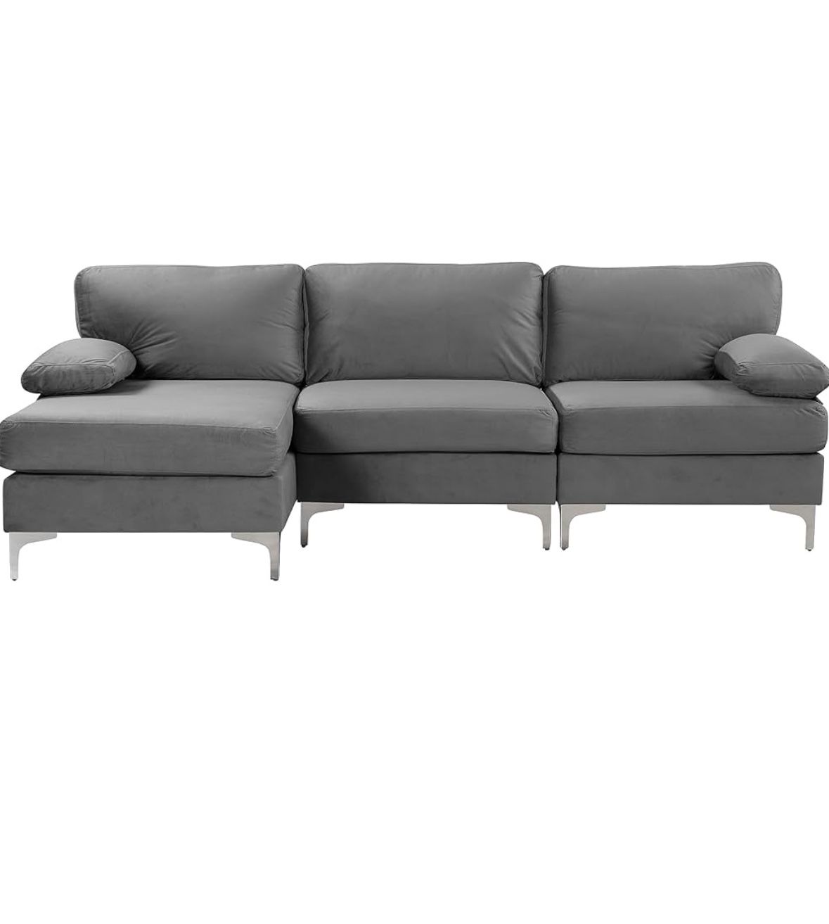 Sectional Sofa L Shape Couch with Extra Wide Chaise Lounge