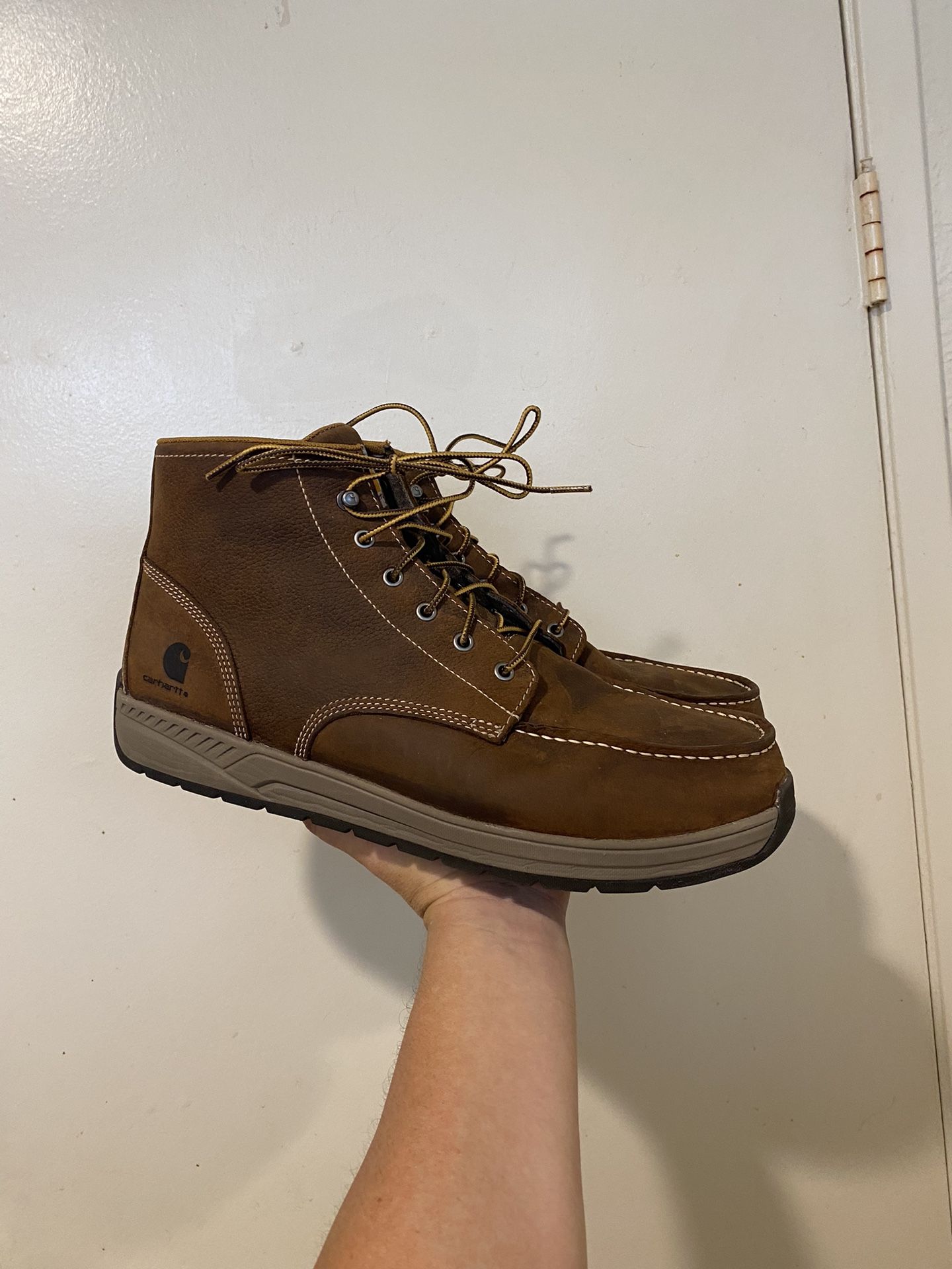 CARHARTT LIGHTWEIGHT WEDGE MOC TOE CHUKKA (CMX4023) Boots Men Size : 15