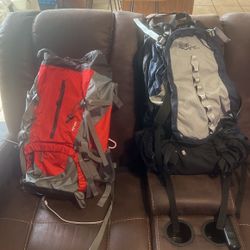 Two Hiking Backpacks