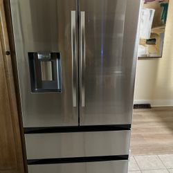 2024 Steel Samsung Refrigerator, 35W, 71H, $550.00 
