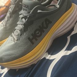 HOKA Men’s Size 10.5 Bondi 8 Athletic Running Shoes 