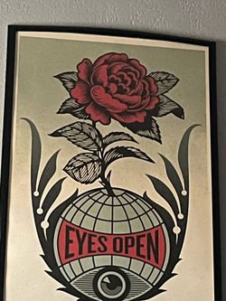 Eyes Open Signed Obey Poster