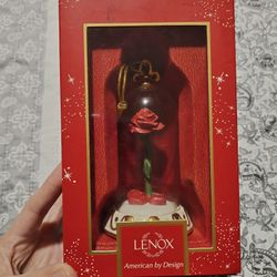 Lenox Beauty And The Beast Rose Ornament