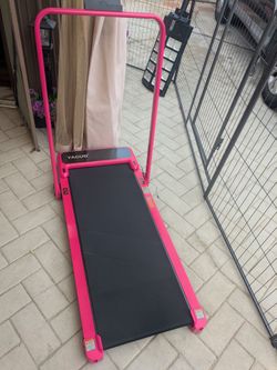 YAGUD Pink Folding Walking Treadmill