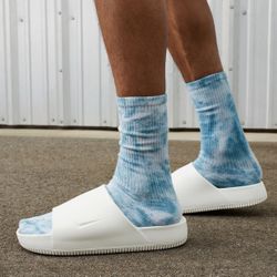 Nike Calm Slide Mens Slides Slipper White Size 11