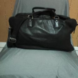 Marc By Marc Jacobs Black Leather Duffle Bag 