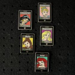 Disney Princess Cell Phone Pin Set 