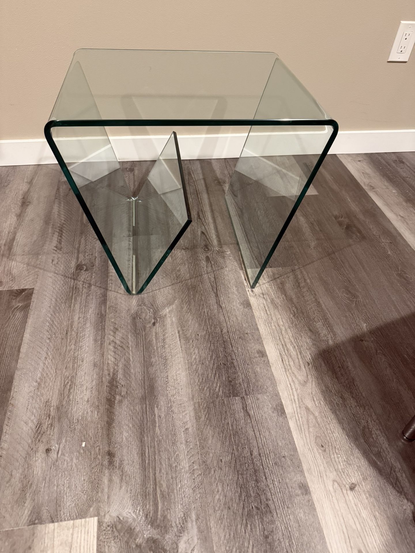 Glass Side Table