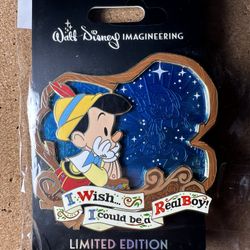2022 Disney D23 Expo WDI MOG I Wish Pinocchio Pin Limited Edition LE 300