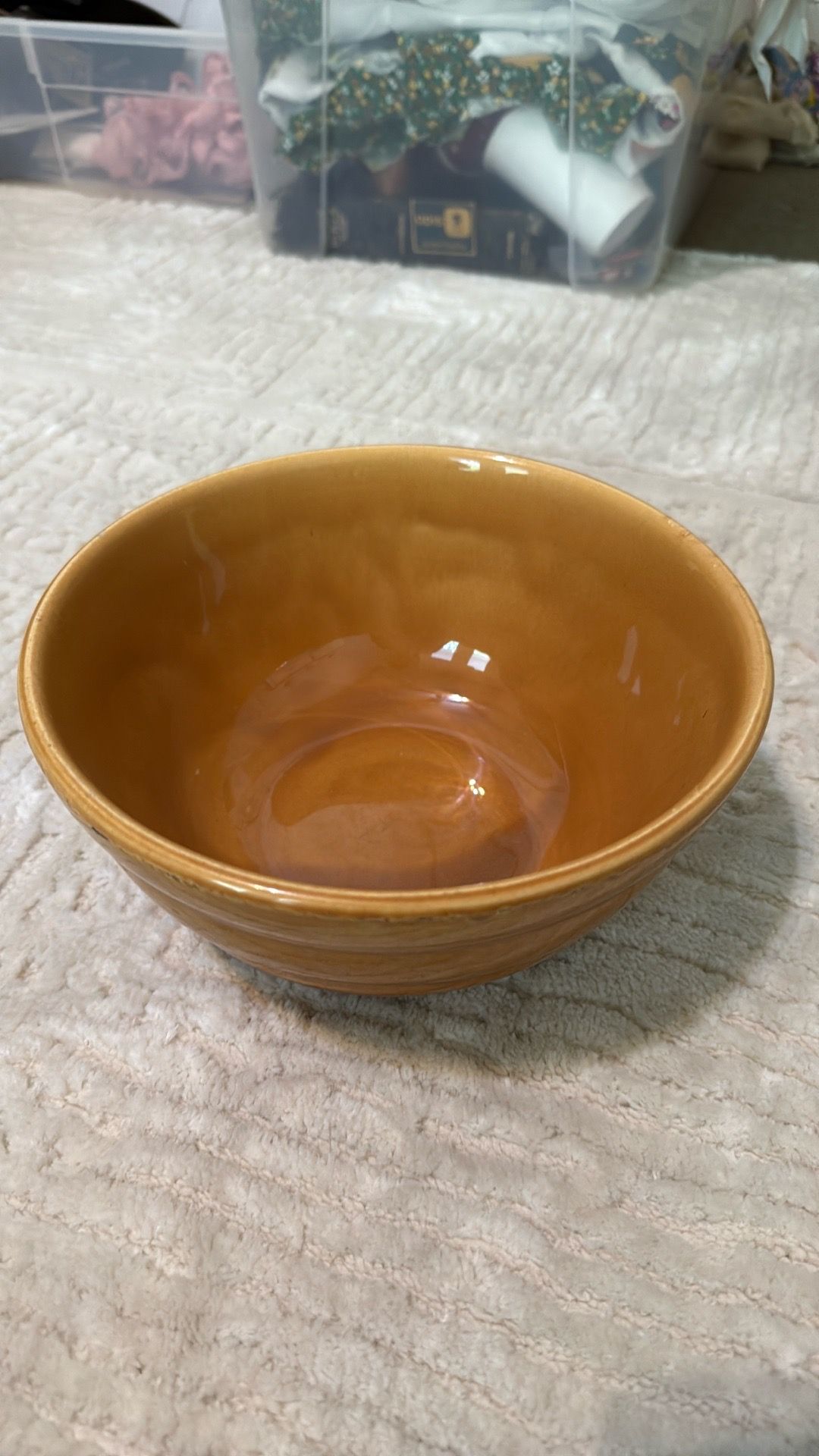 Bauer - Ceramic ringbowl - about 10” diameter, 6” deep