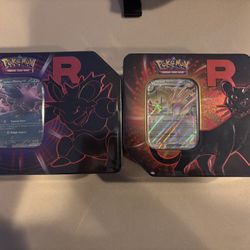 Pokemon Destined Rival Team Rocket Tins